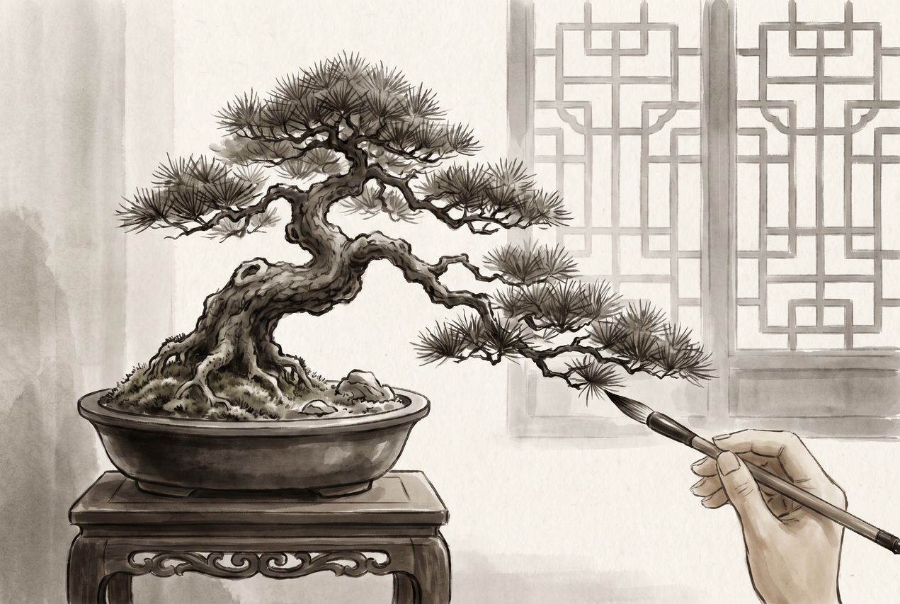 免费菠萝案头清供盆景制作视频教程 - gz259191.cn